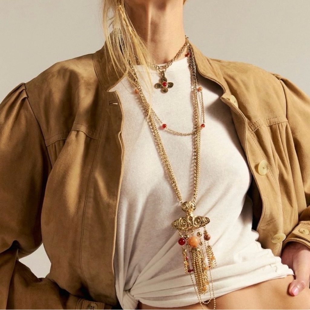 Free People Catriona Layer Statement Necklace Nwt